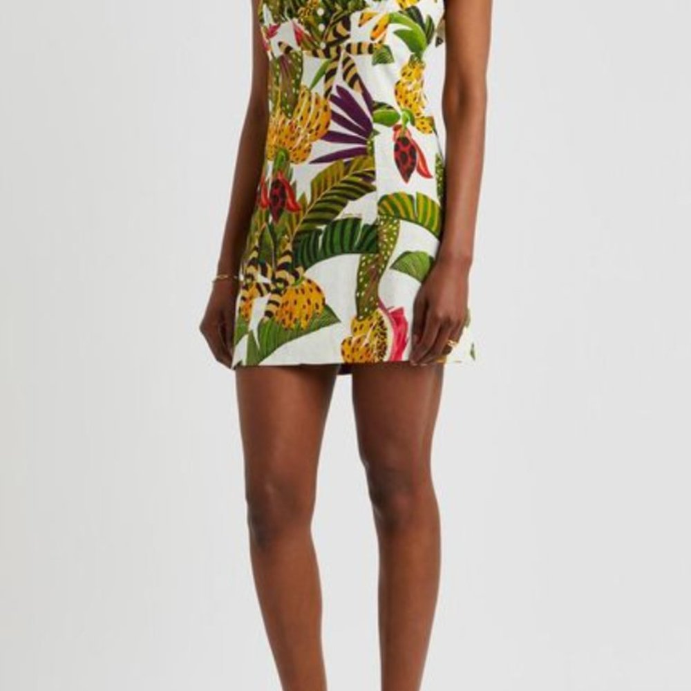 Farm Rio Striped Forest Mini Dress - Picture 3 of 3